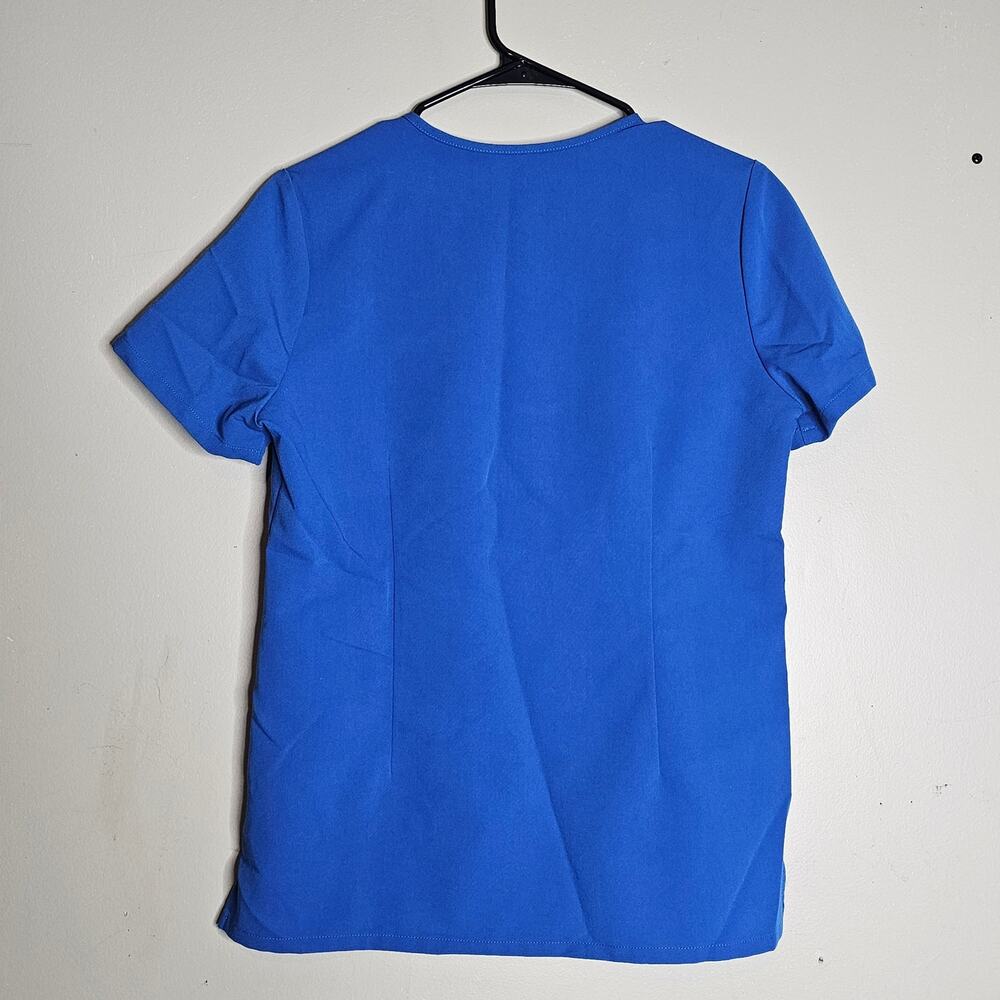 FIGS Technical Collection Catarina One-Pocket Scrub Top Royal Blue Womens Size S - Picture 2 of 7